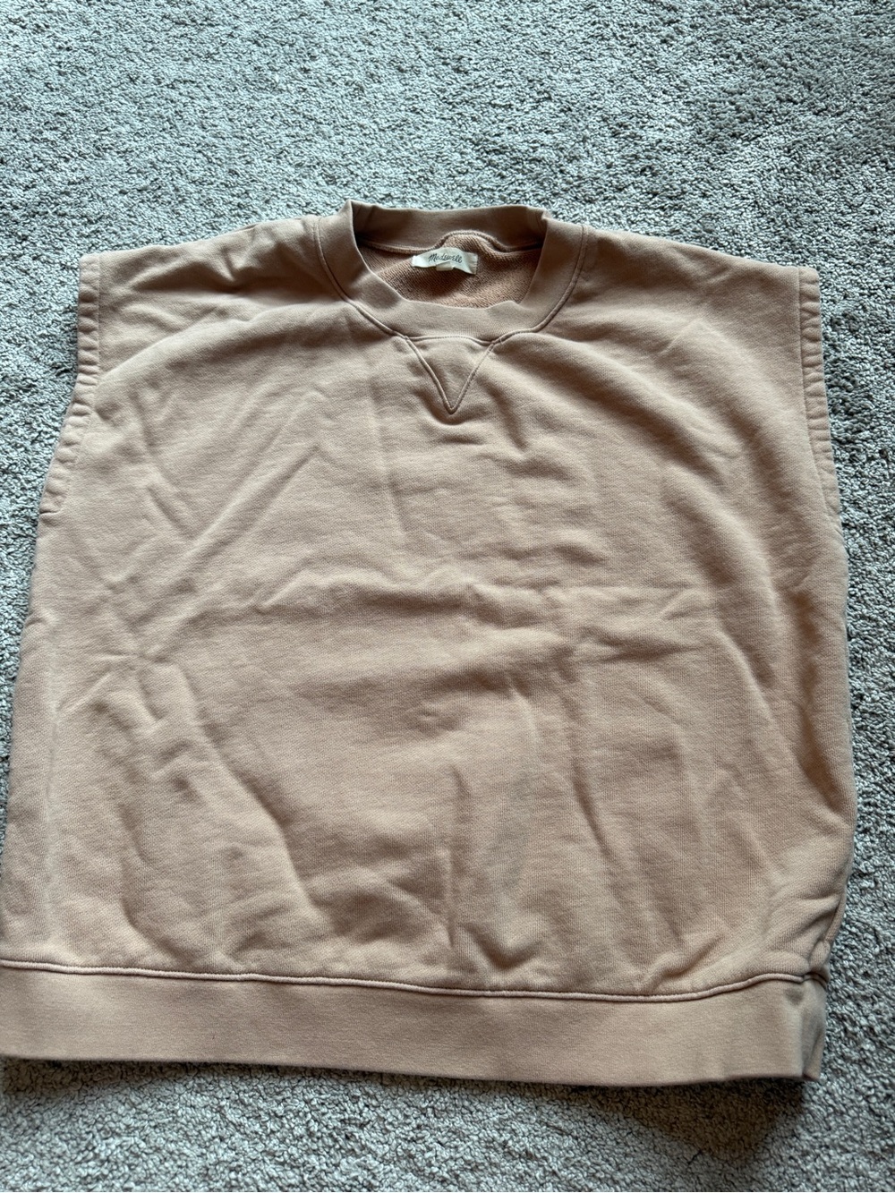 Madewell Sleeveless Crewneck Sweatshirt